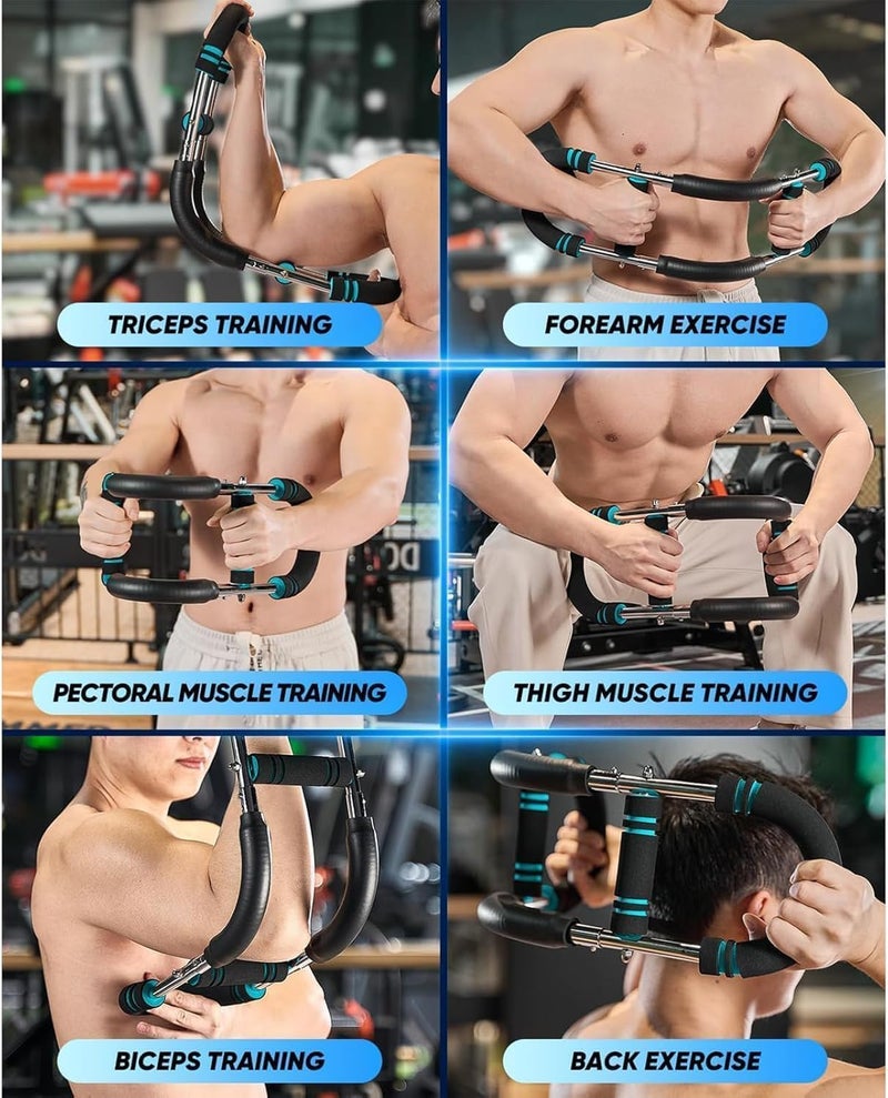 NEYSXYU Twister Arm Trainer, Chest Workout Equipment 40-100lb Adjustable Arm Trainer, Twister Arm Trainer, Portable Power Twister Bar, Detachable Design Fitness Anywhere - Image 2